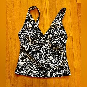 Gudrun Sjödén | swimsuit tank top bathing | medium | black white floral Swedish